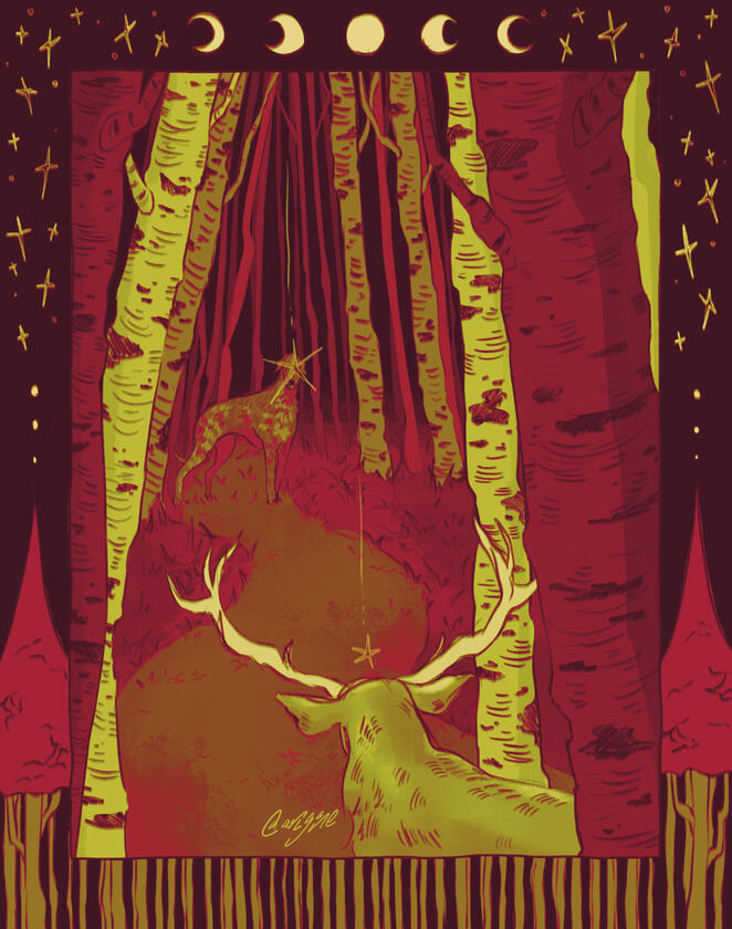 Grim Hunt, Procreate, 2024