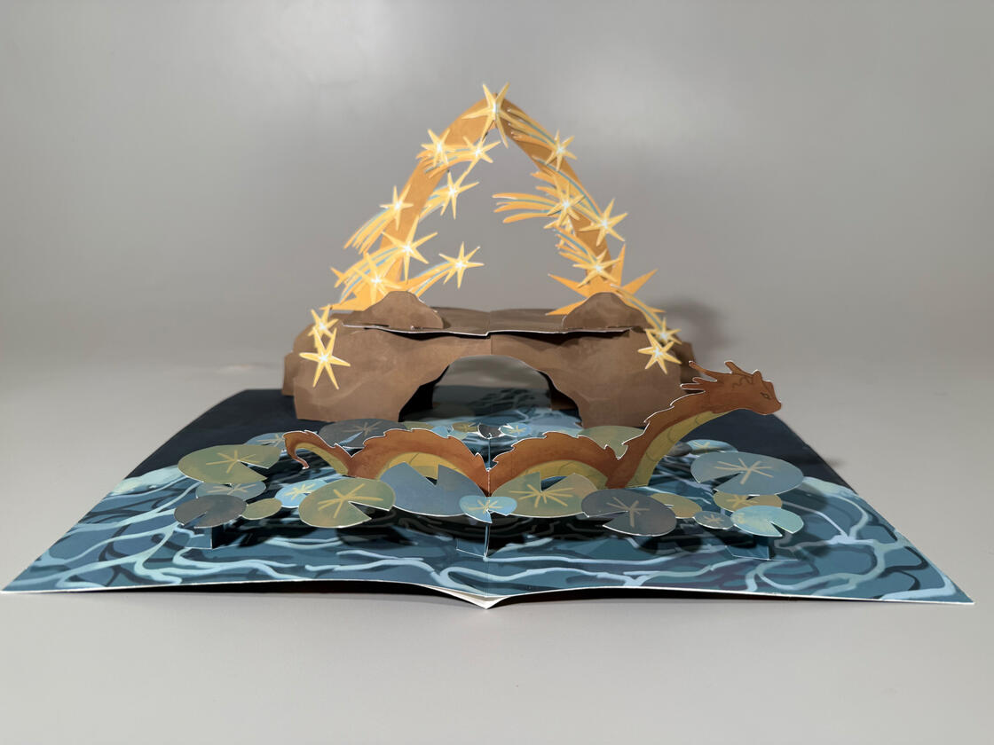 Pond Asterism, Printed Digital Illustration, Paper, 2023